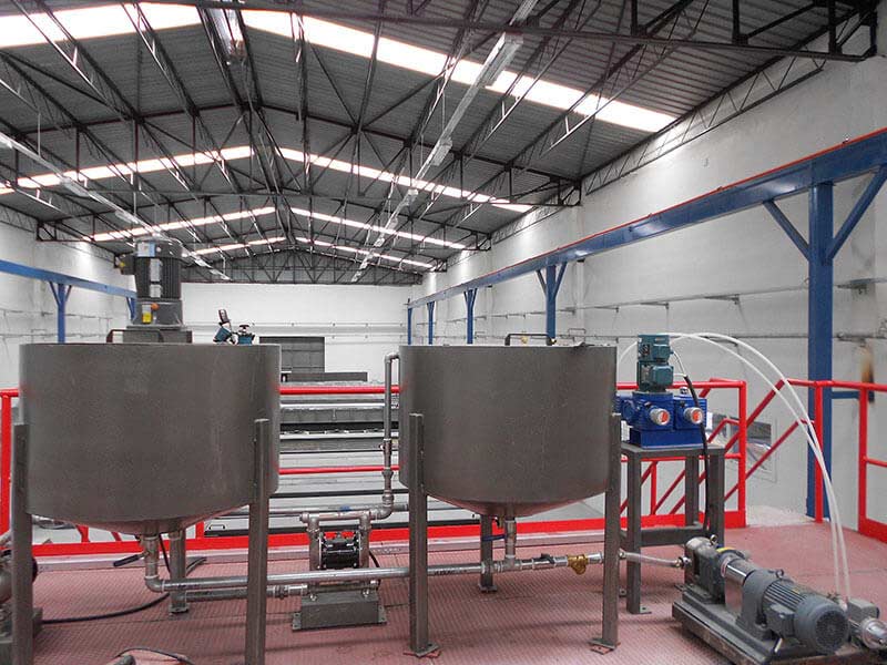 Línea de producción de láminas de techo de gelcoat PRFV SH3000