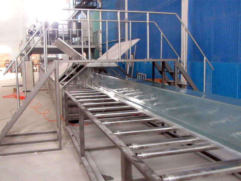 Línea de producción de canalones para techo PRFV SH1500  